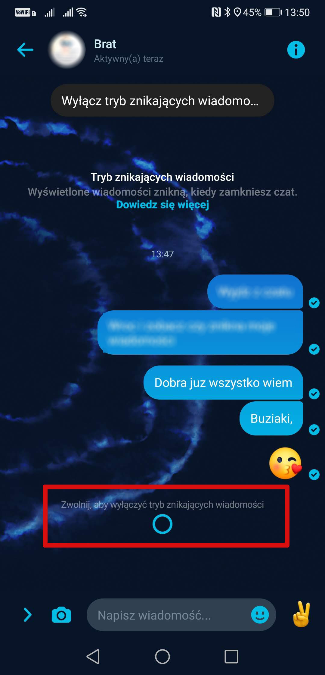Jak dzialaja znikające wiadomości?