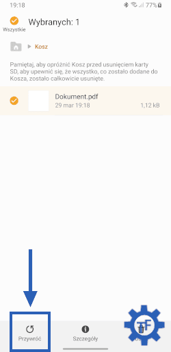 Jak przywrócić pliki z kosza Samsung?
