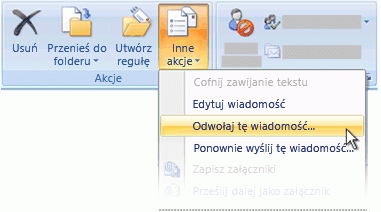 Jak cofnąc wysłanie wiadomości w Outlooku?