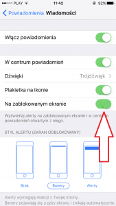 Jak zrobić żeby nie było widac tresci wiadomosci w iphone?