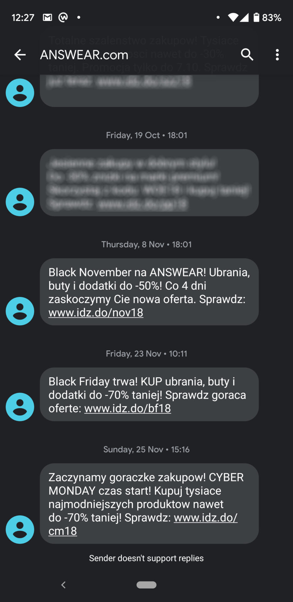 Jak długo pozostają SMS?
