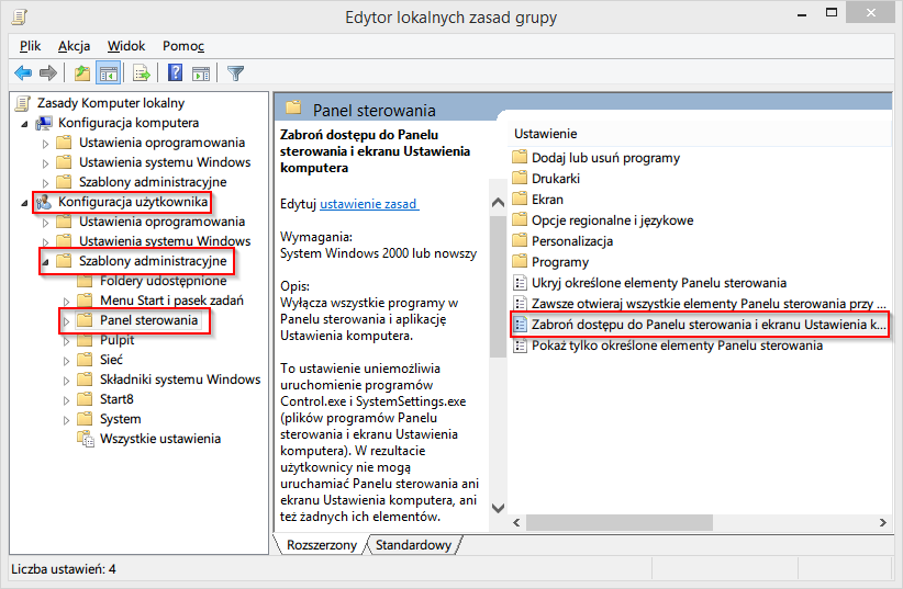 Jak zablokować dostęp do pulpitu?