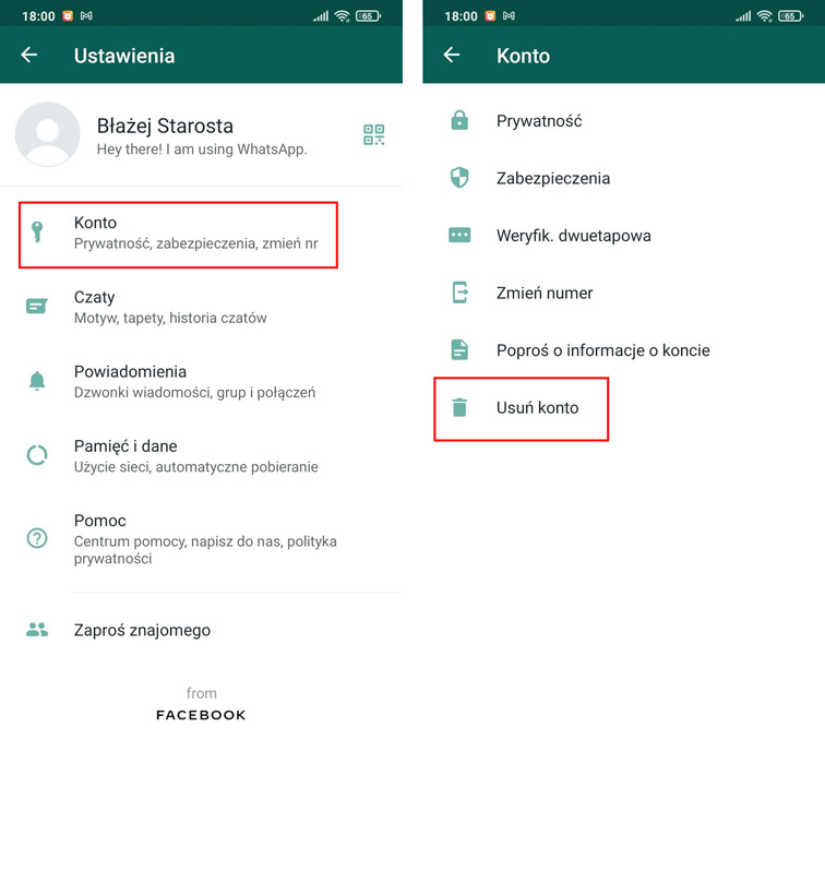 Jak usunąć historię na WhatsApp?