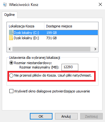 Jak usunąć pliki trwałe?