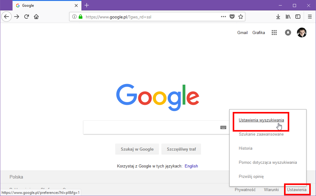 Jak zmienić kraj w Google?