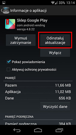 Jaka aplikacja blokuje dostęp do Google Play?