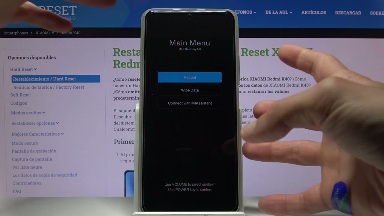 ¿Cómo hacer un reboot en Xiaomi?