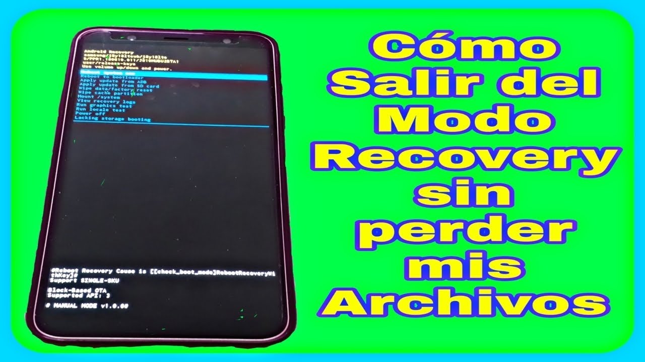 ¿Cómo salir del modo recovery de Android?