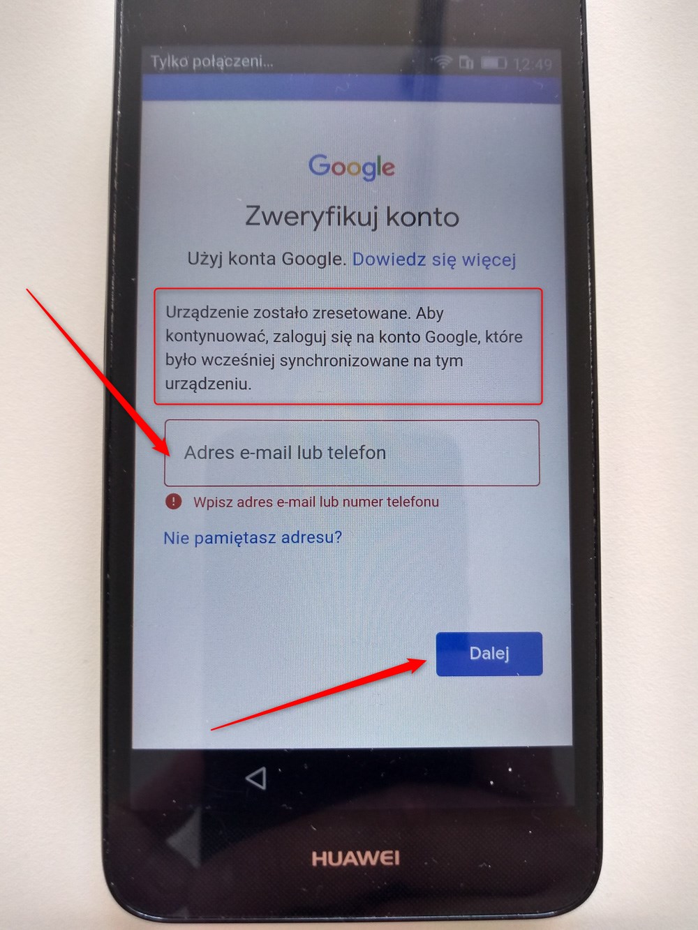Czy da się odblokować telefon zablokowany przez Google?