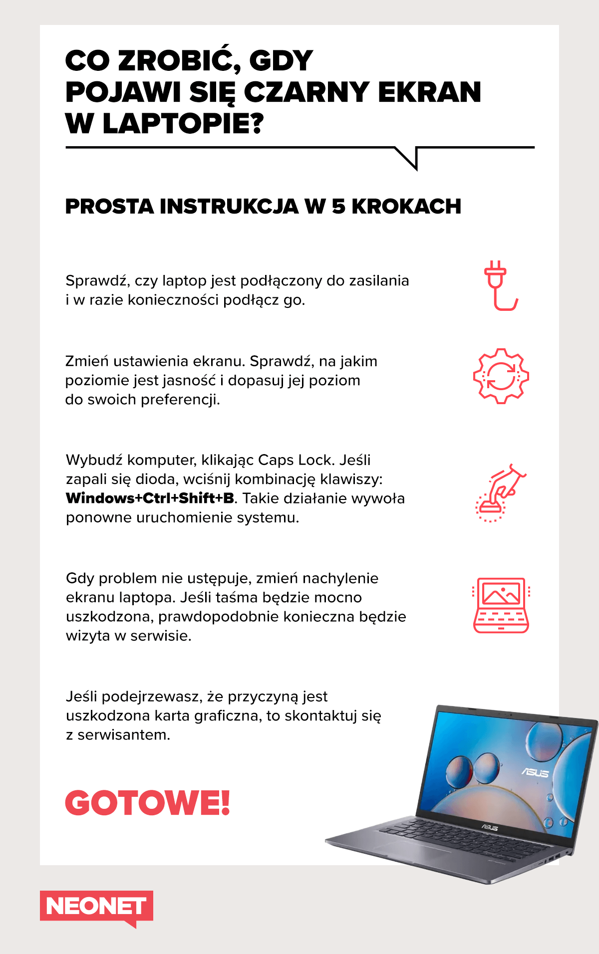 Dlaczego robi mi się czarny ekran?