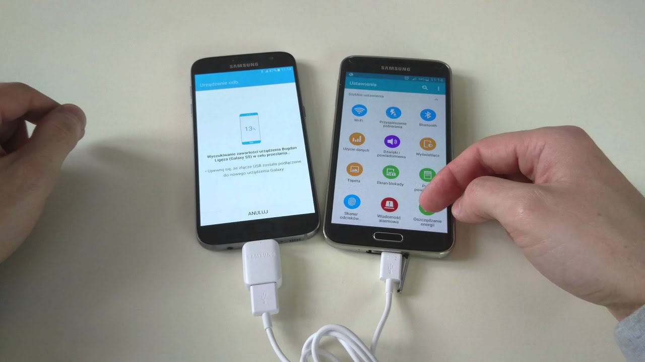 Jak przesłać zdjęcia z telefonu na telefon przez kabel USB?