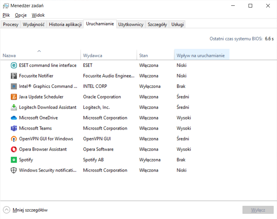 Jak sprawdzić co spowalnia komputer Windows 10?