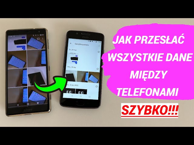 Jak szybko przeslac dużo zdjec z telefonu?