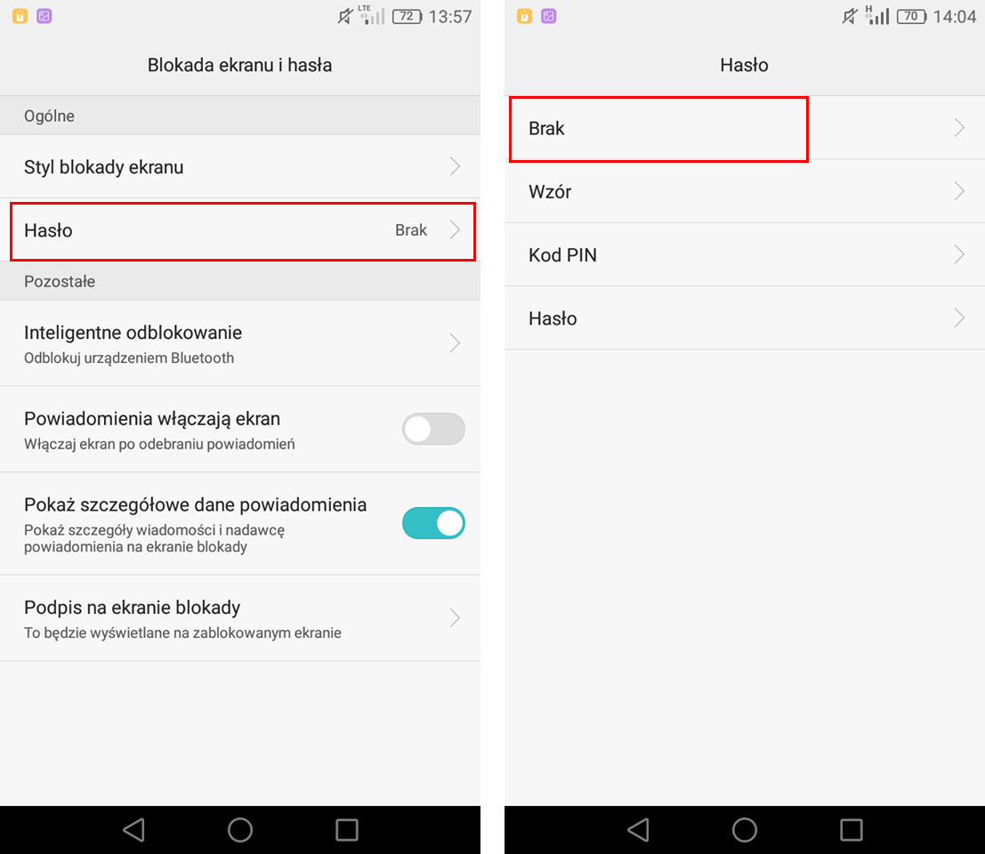 Jak usunąć blokadę ekranu w telefonie?