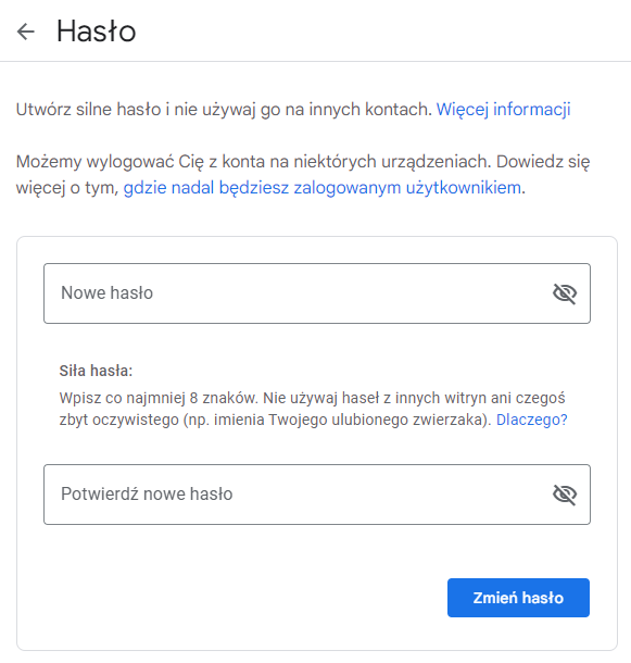 Jak usunac konto Google gdy nie pamiętam hasła?