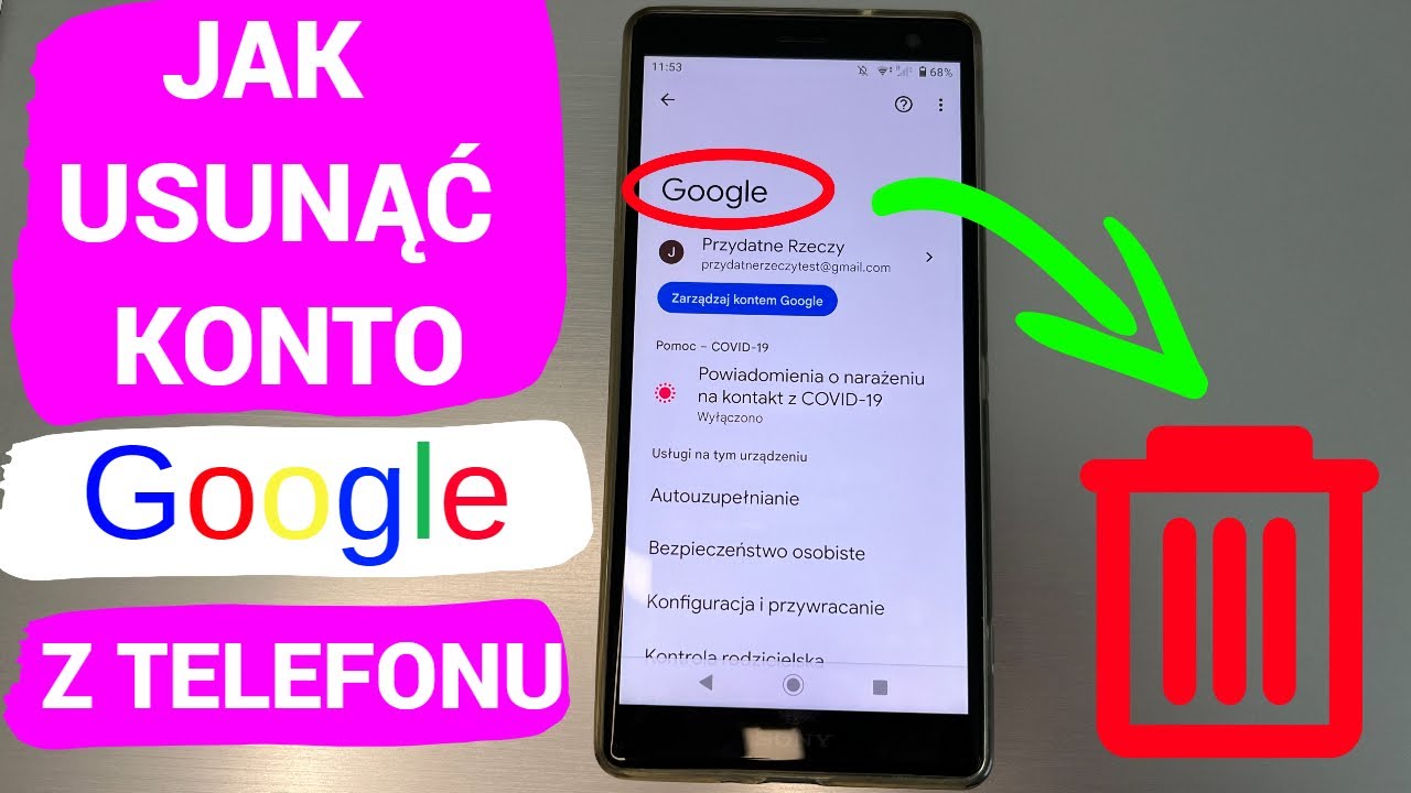 Jak usunąć konto Google z telefonu po resecie Alcatel?