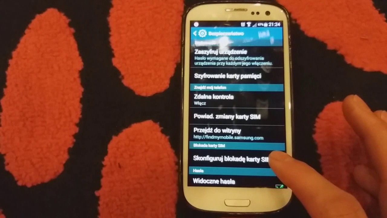Jak wyłączyć kod PIN w telefonie Samsung?