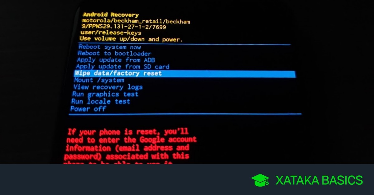 ¿Qué es un hard reset en un celular?