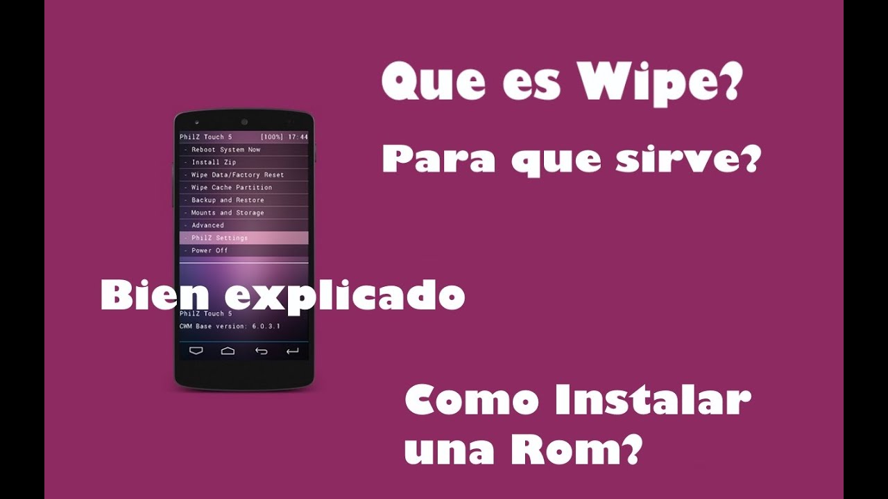 ¿Qué pasa si hago wipe caché?