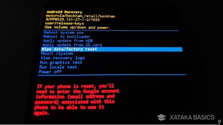 ¿Qué pasa si pongo wipe Data?