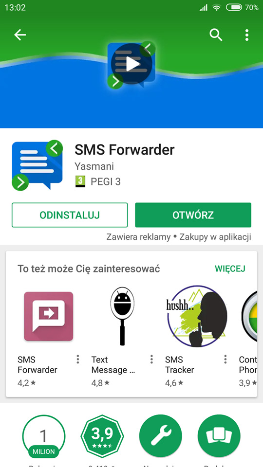Czy da się przekierować SMS?