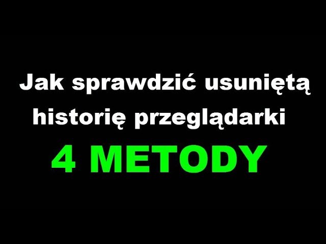 Czy można przywrócić usunięta historię?