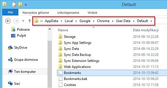 Gdzie Chrome zapisuje pliki?