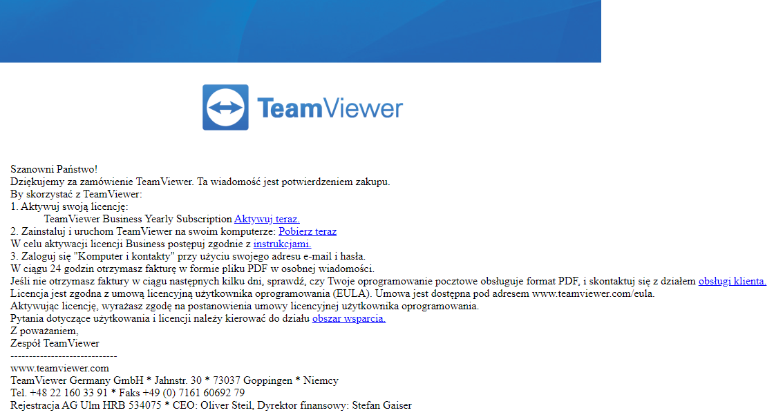 Jak aktywować licencje TeamViewer?