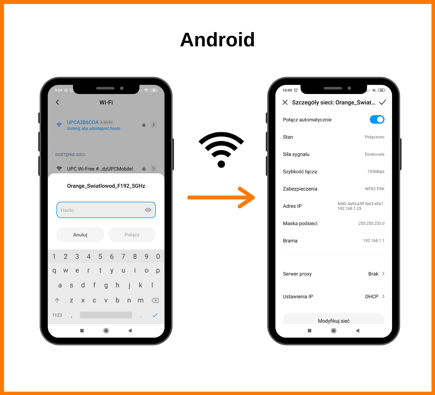 Jak wpisać hasło do Wi-Fi w telefonie?