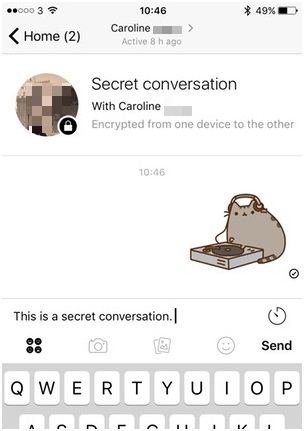 Co oznacza czarna kłódką na Messengerze?