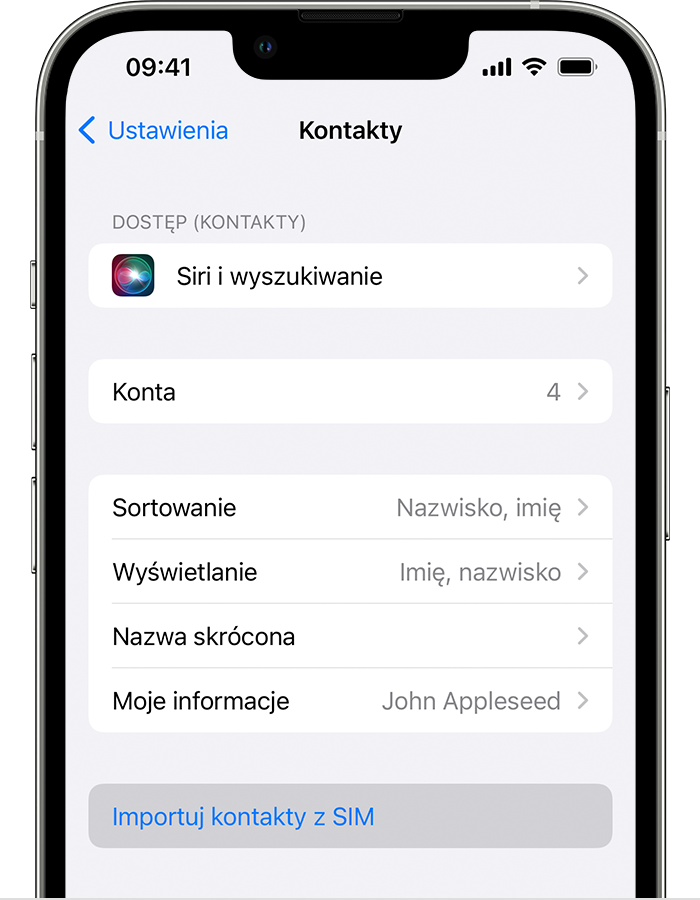 Czy kontakty zapisują się na karcie sim?