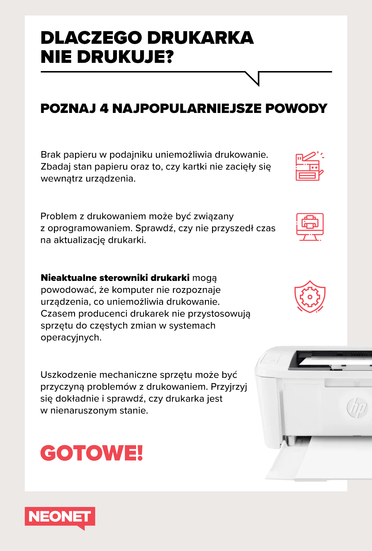 Dlaczego drukarka HP słabo drukuje?