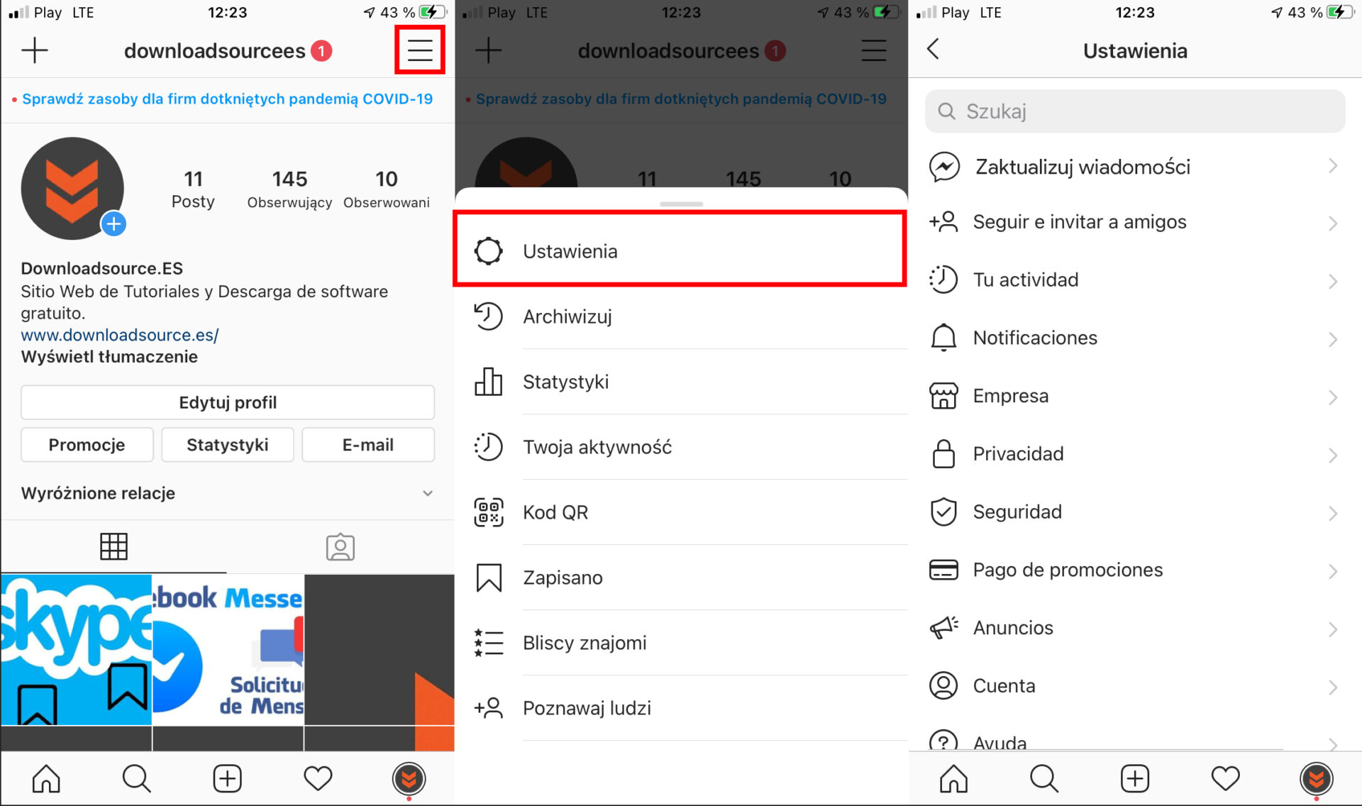 Jak połączyć Messengera?