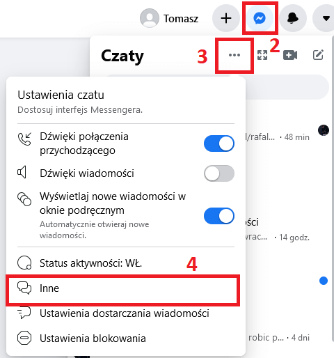 Jak wejsc w ukryty czat na Messengerze?