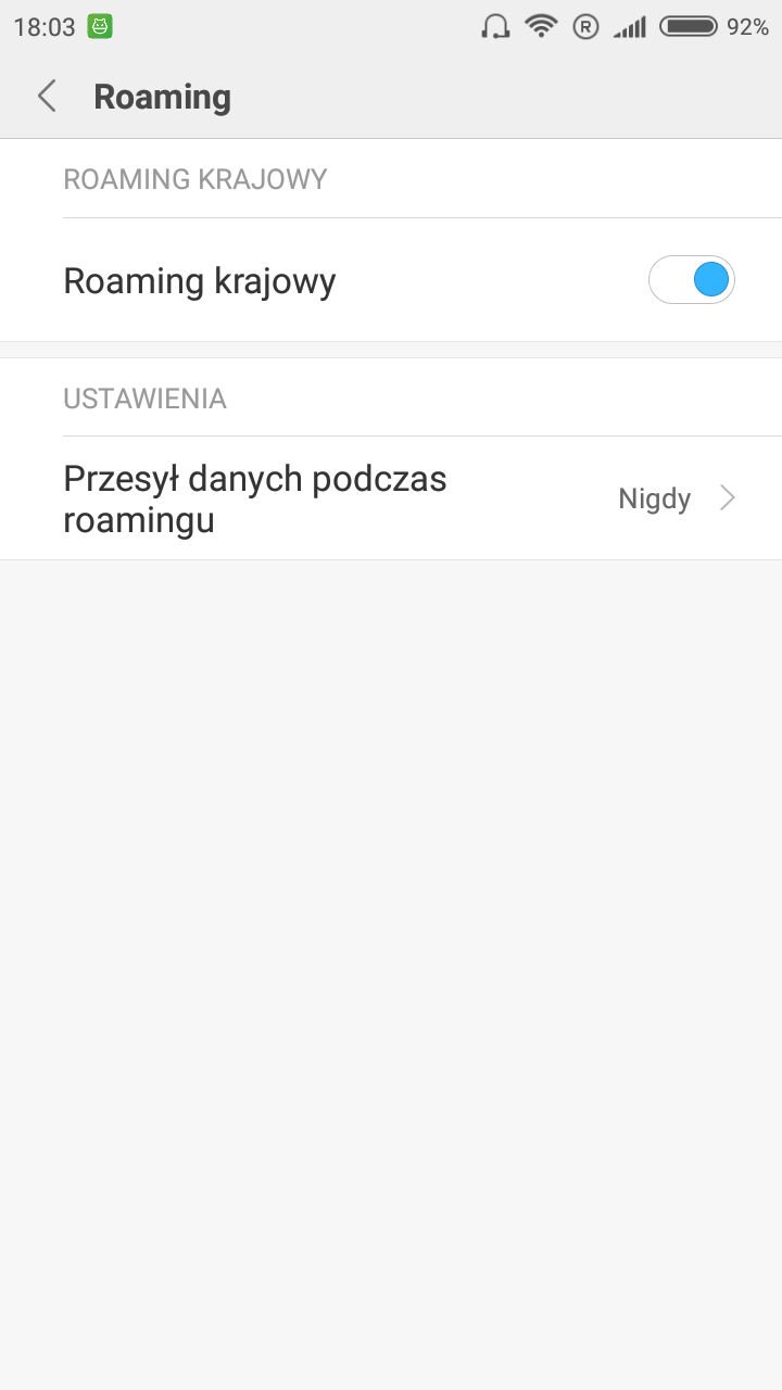 Jak włączyć roaming za granicą Xiaomi?