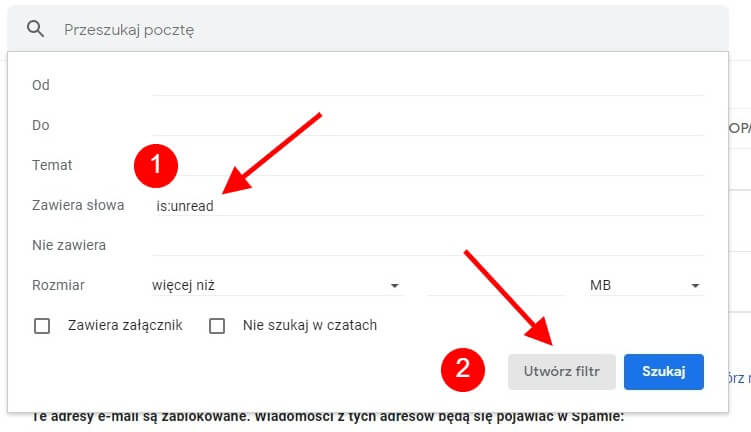 Jak zaznaczyć wszystkie wiadomości?