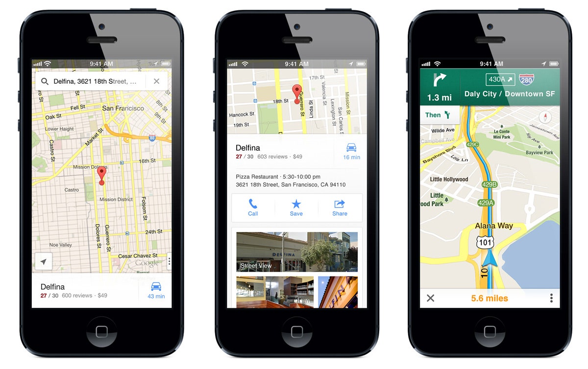 Czy Google Maps działa na iphone?