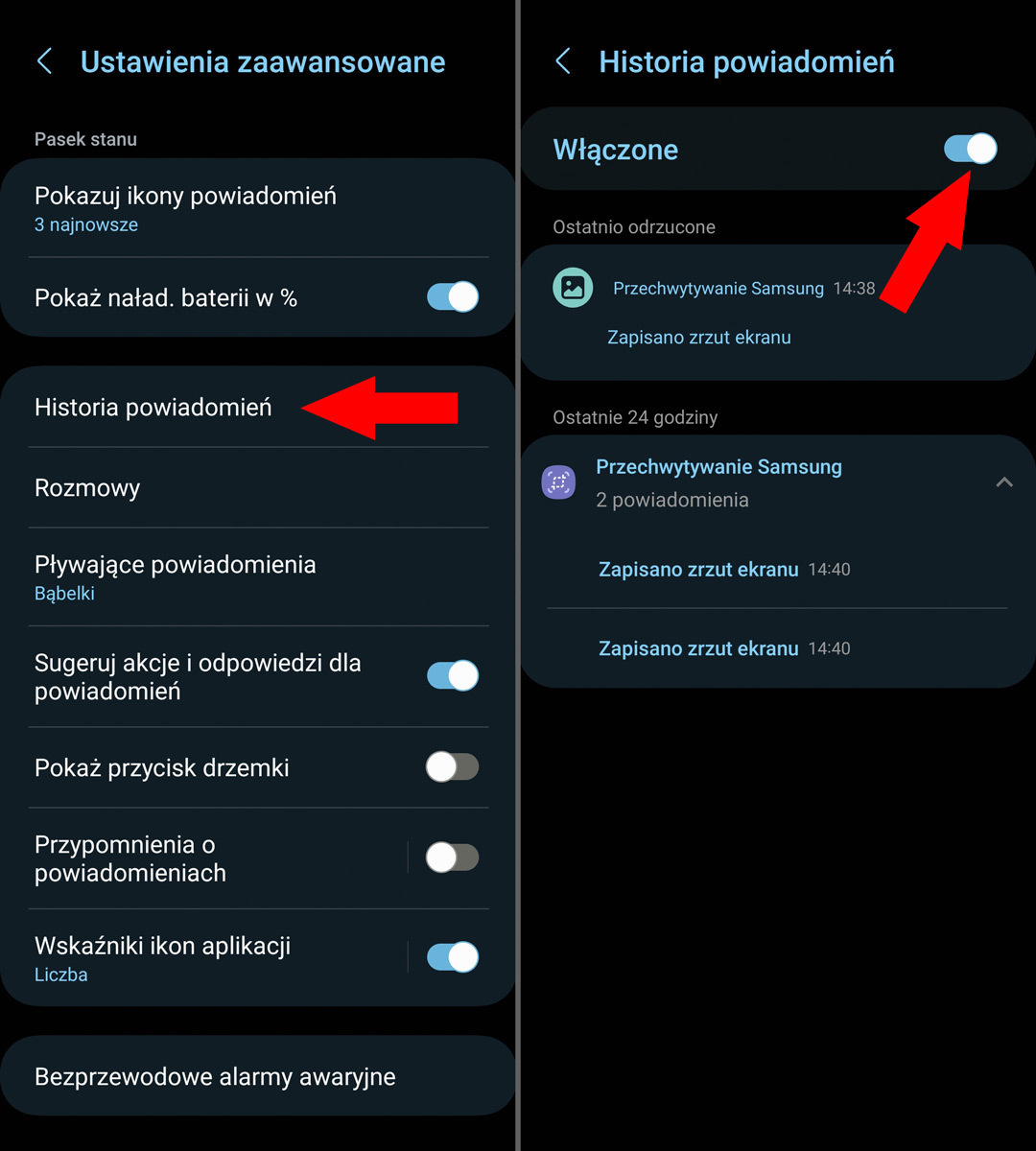 Gdzie w telefonie są powiadomienia?