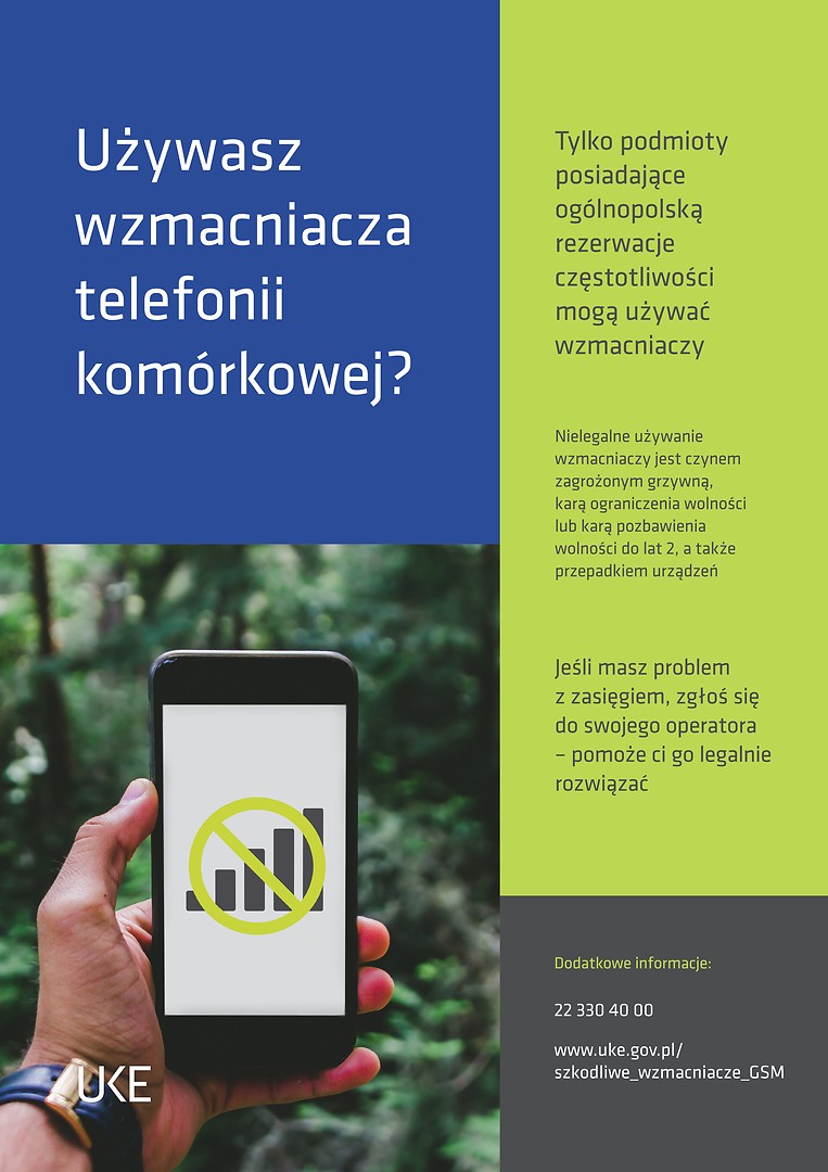 Gdzie zgłosić nielegalny wzmacniacz sygnału?