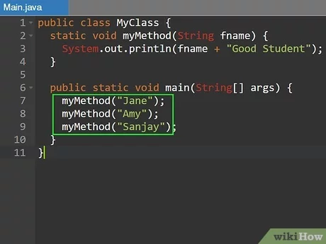 How can we call a method?