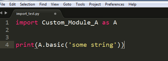 How do I run a custom module in Python?