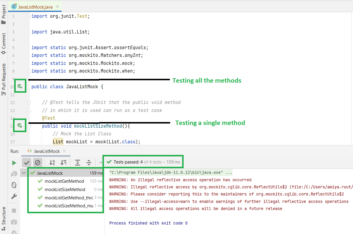 How to mock an interface object?