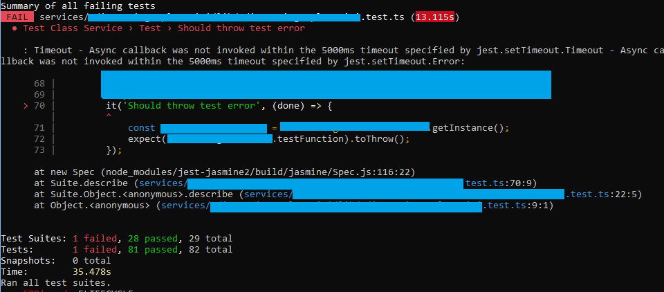 How to test error response in Jest?