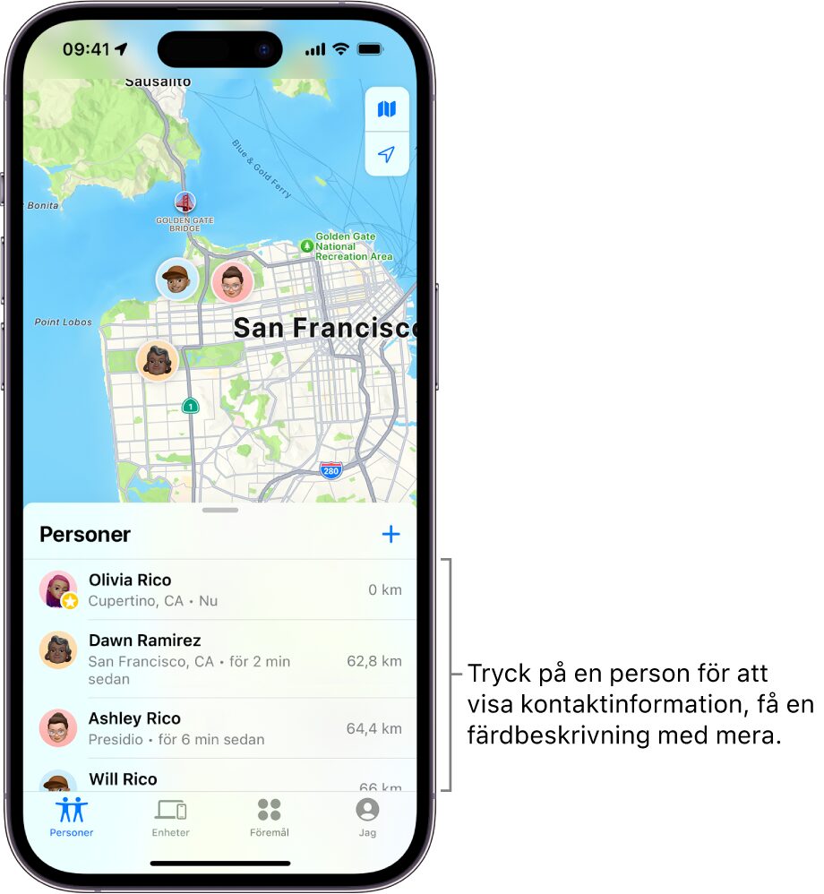 Hur ändrar man sin plats på iPhone?