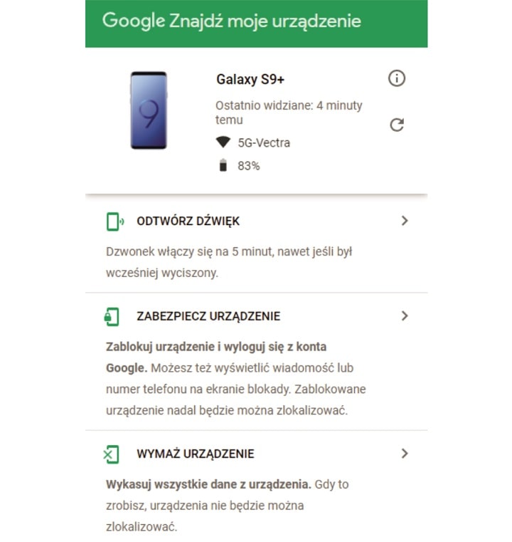 Jak namierzyć telefon za pomocą konta Google?