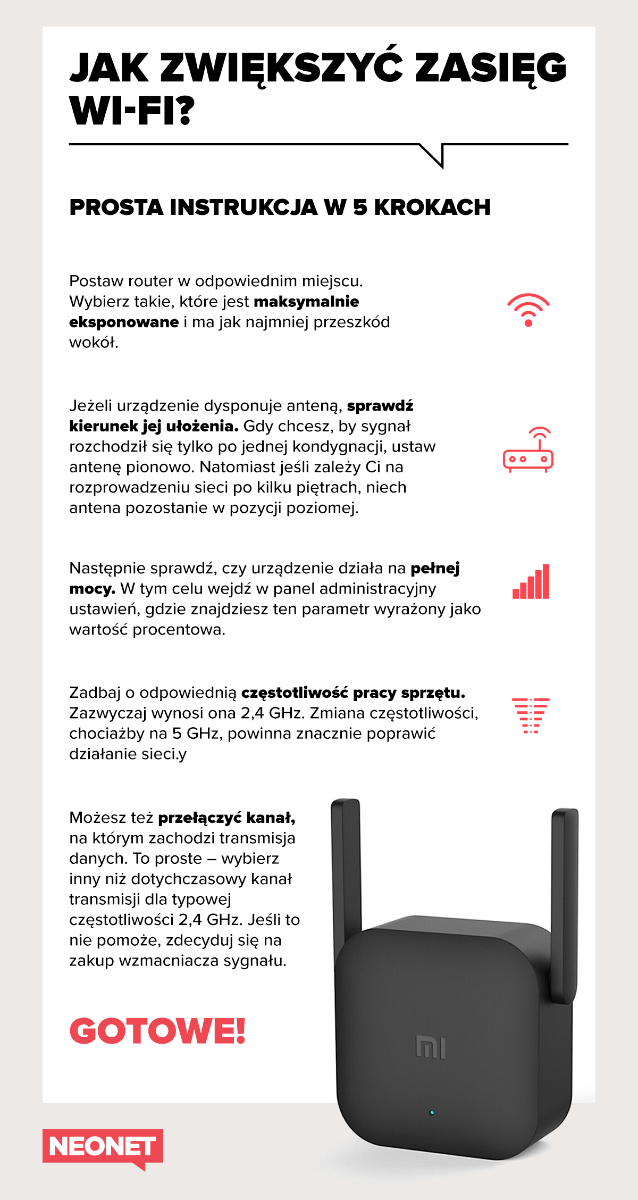 Jak poprawic sygnał sieci?