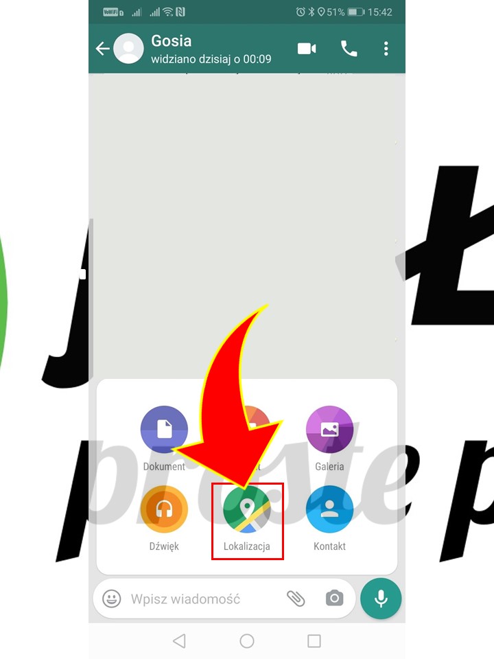 Jak udostepnic swoją lokalizację na WhatsApp?