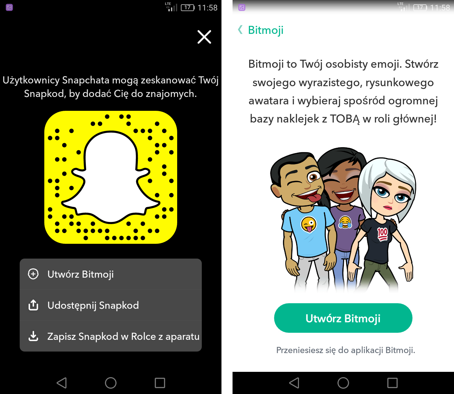 Jak ustawic duszka na snapie?