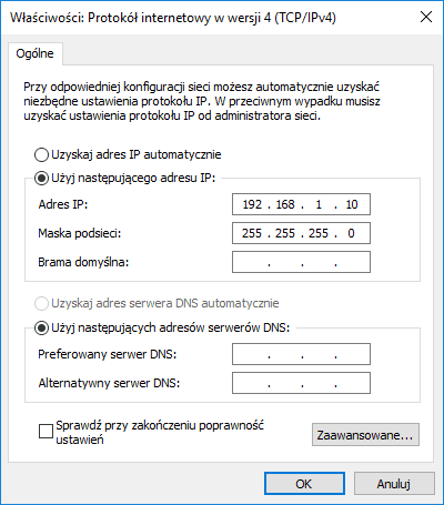 Jak uzyskać adres IP automatycznie?