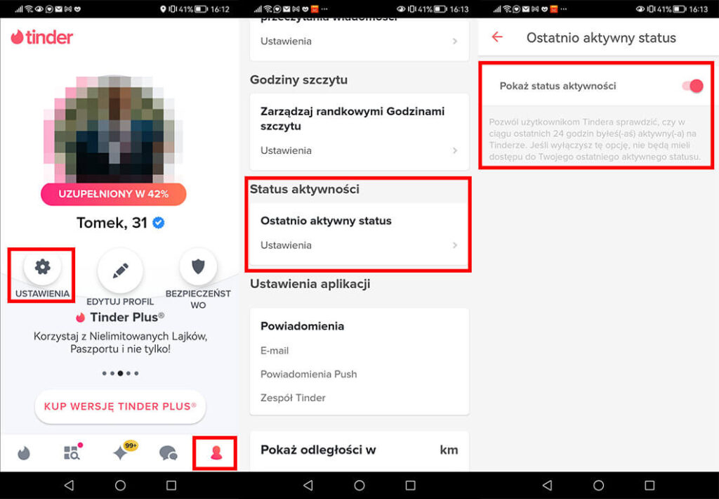 Jak znalezc czy ktos ma Tindera?